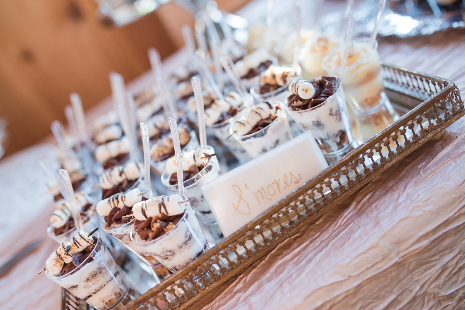 s'mores cups for wedding dessert option