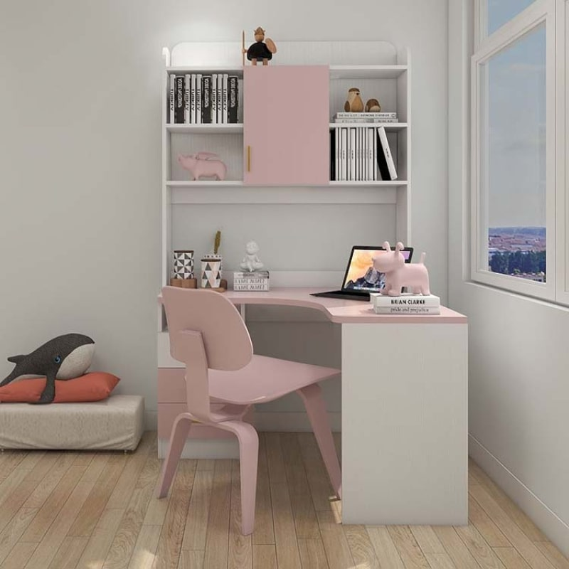 Bàn học kết hợp giá sách độc đáo