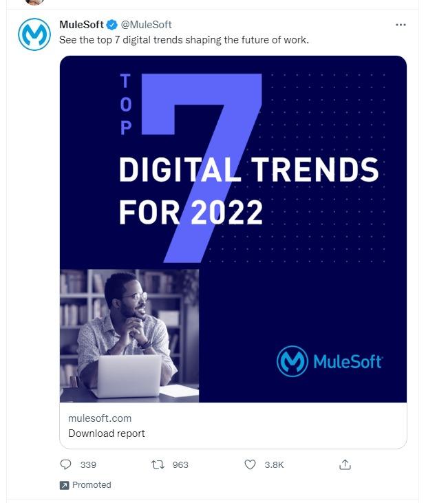 paid twitter ad example