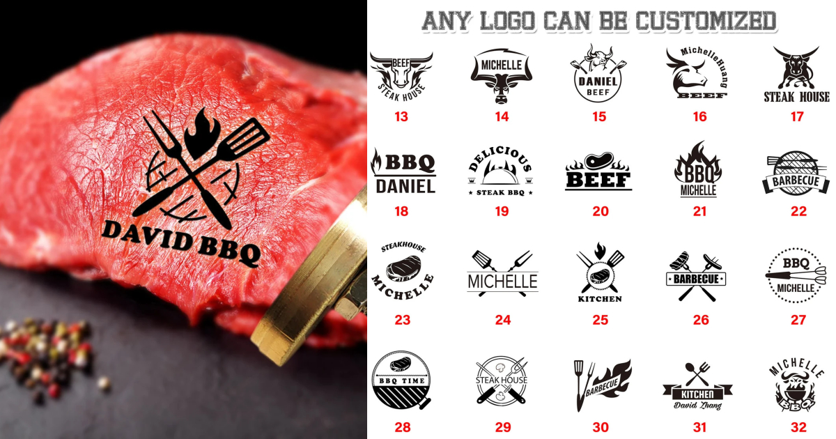 meat branding iron gift