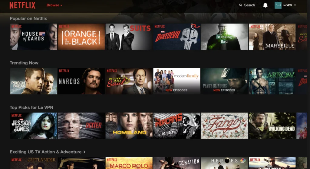 Netflix suggests movies and TV episodes based on prior viewing habits and user ratings.