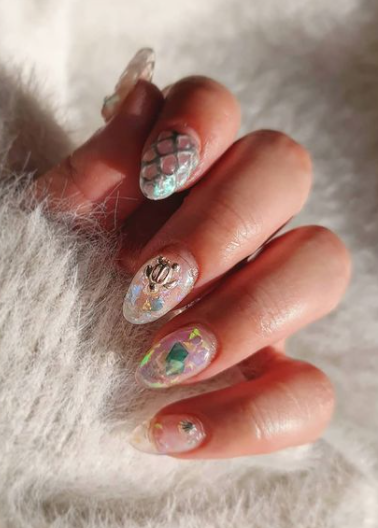 mermaid nail designs