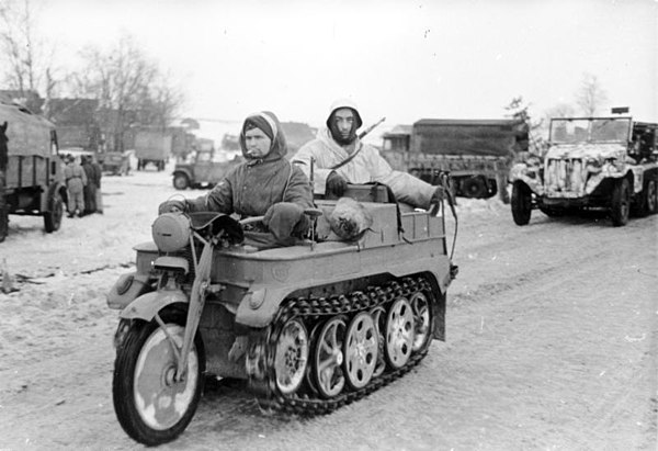 Germany's Kettenkrad was used extensively during WWII. Image via Wikimedia Commons.