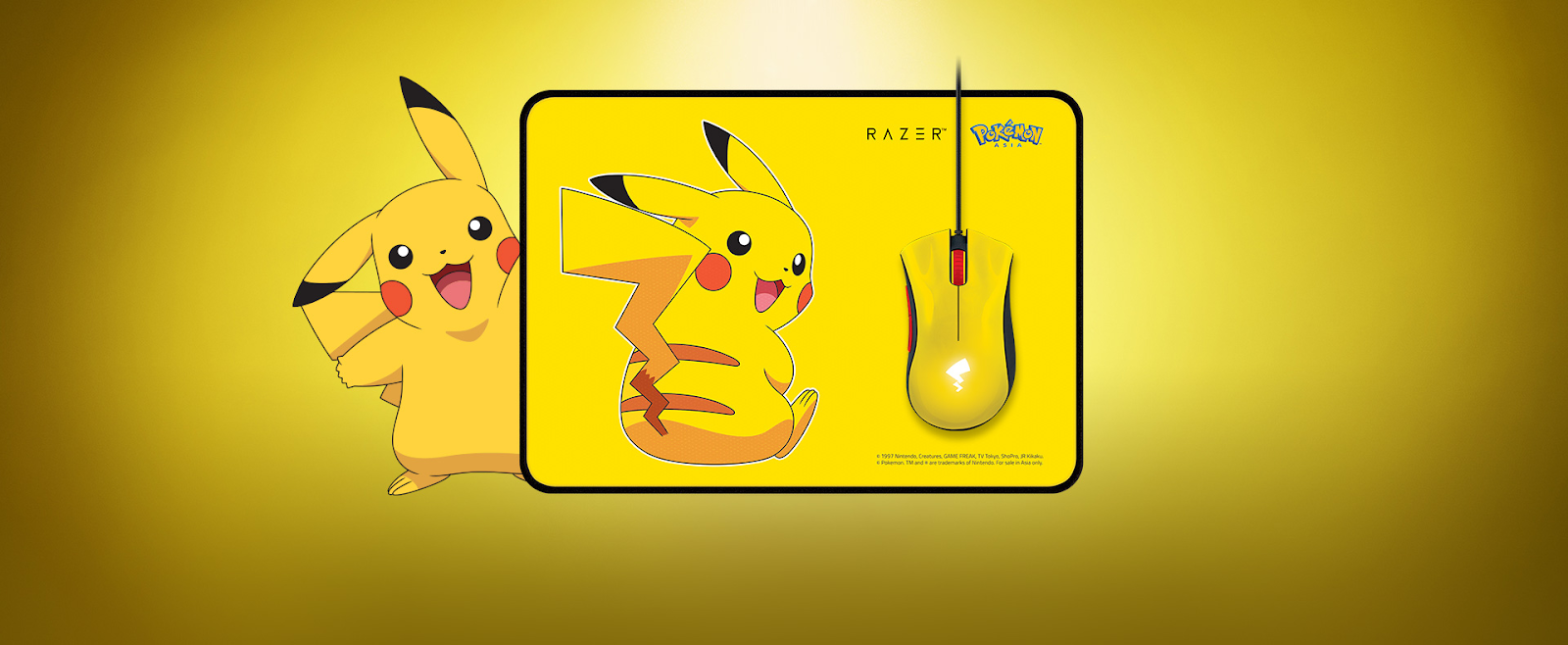 Bộ Chuột Pad Razer x Pikachu Limited Edition Mouse + Mat Bundle 