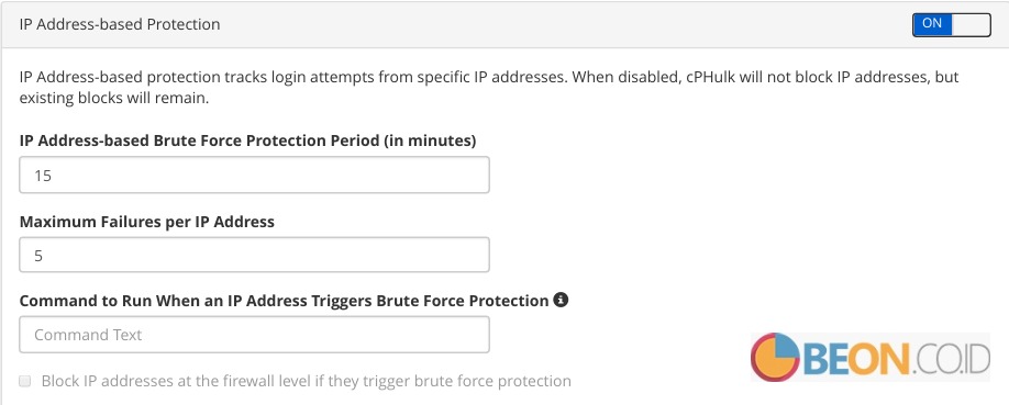 management brute force protection