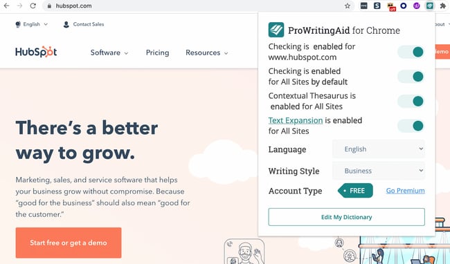 Chrome Extensions for Blogging: ProWritingAid