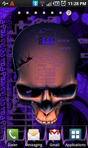 Biomechanical Skull Wallpaper apk