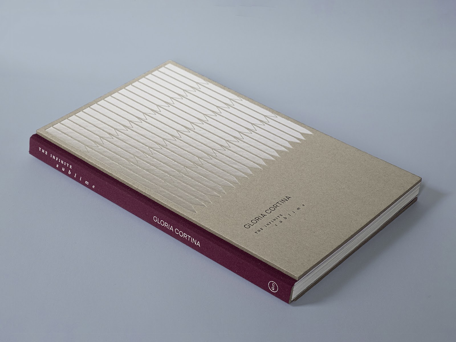 Editorial design photo of the book Gloria Cortina, The Infinite Sublime