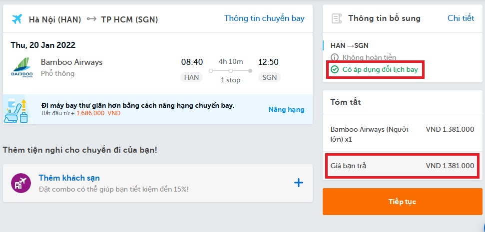 Sự tiện lợi khi đặt vé máy bay Bamboo Airways trên Traveloka bạn nên biết