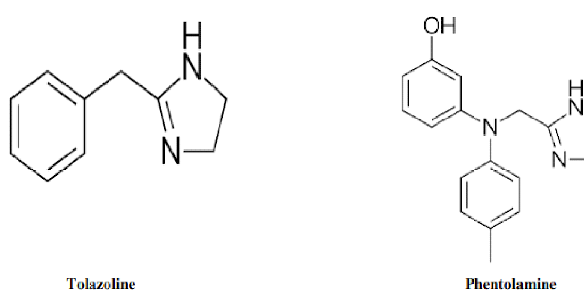 Alpha adrenergic blockers: Tolazoline, Phentolamine, Phenoxybenzamine,  Prazosin, Dihydroergotamine, Methysergide : Pharmaguideline