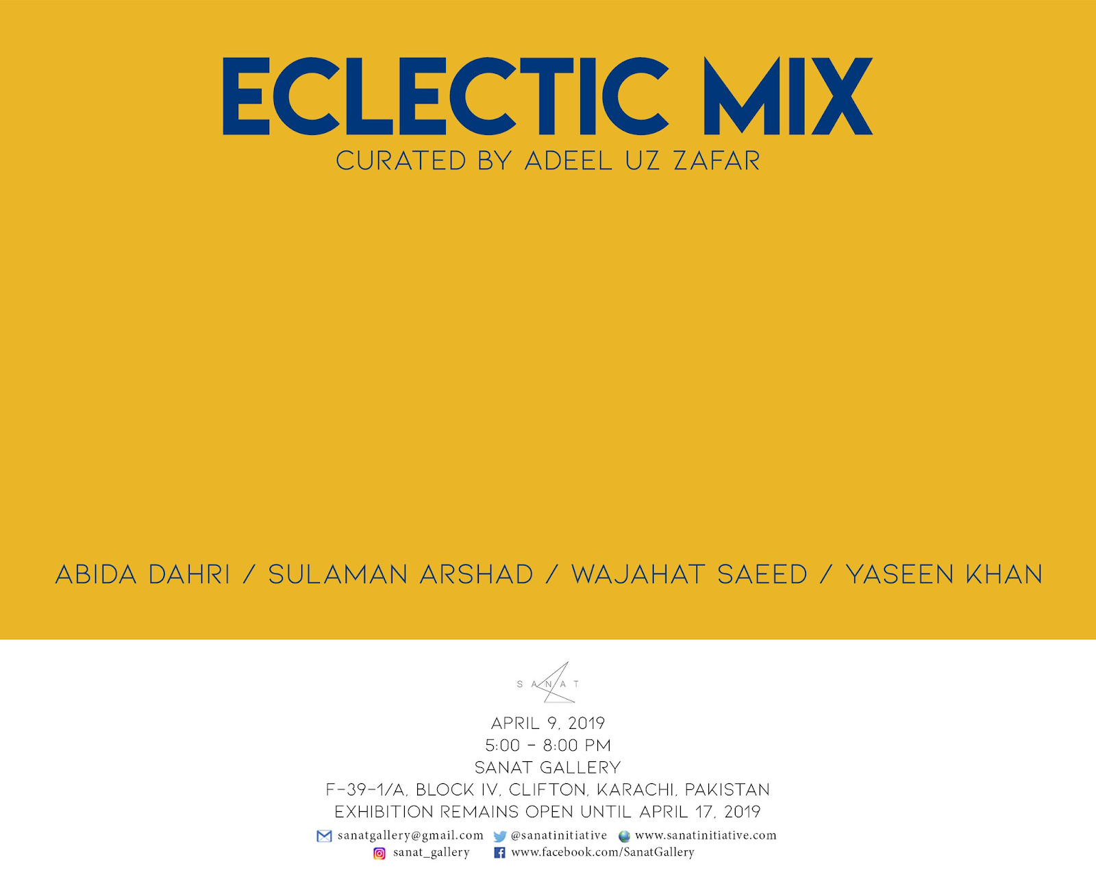 eclectic mix Abida Dahri Sulaman Arshad Wajahat Saeed Yaseen Khan 