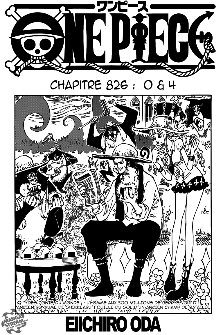 One Piece: Chapter chapitre-826 - Page 1
