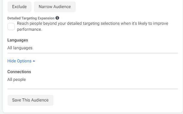 Facebook Targeting Expansion