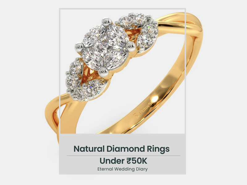 Natural three Diamond engagement Ring Inspirations 