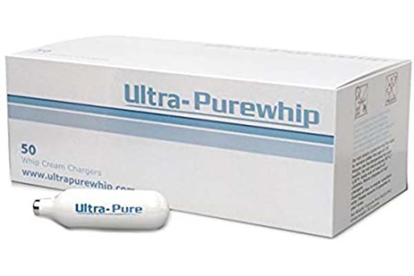 A case of Ultra-Purewhip cream chargers