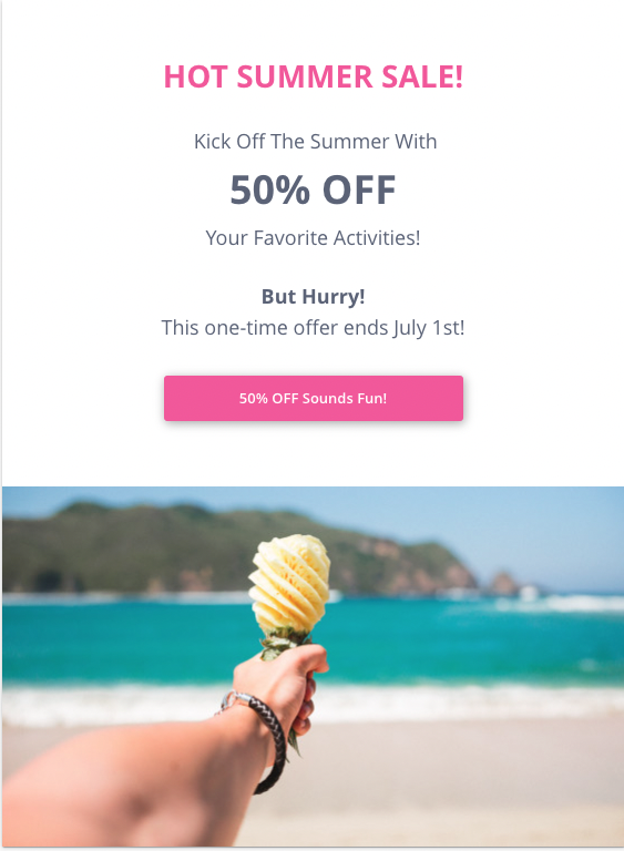 vcita summer email campaign