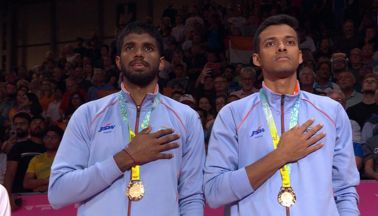 Satwiksairaj Rankireddy and Chirag Shetty clinched the gold medal as well