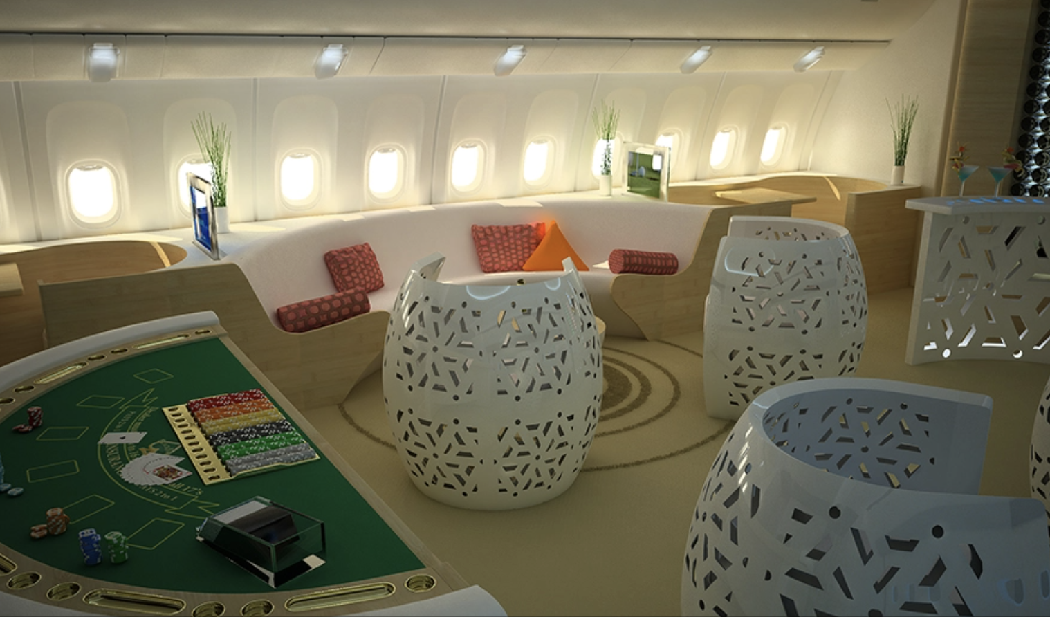 Aircraft interiors AirJet Boeing 777