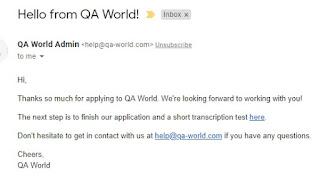 qa world application site
