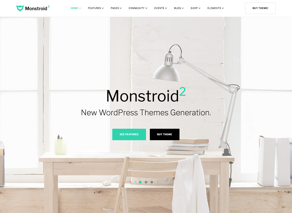 Monstroid 2 Business WordPress Tema