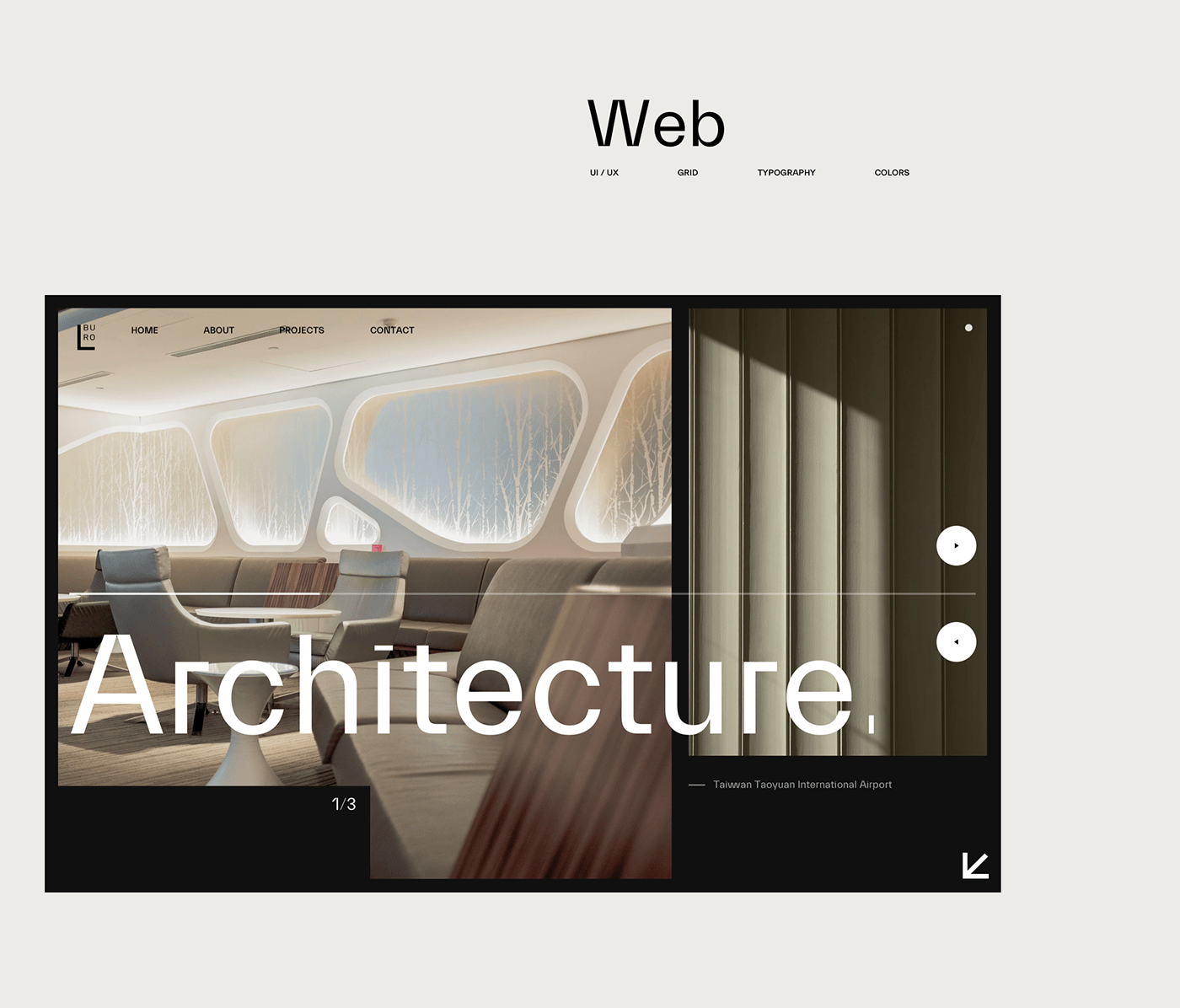architecture branding  identity landing page logo Logotype Minimalism ui ux Web Website