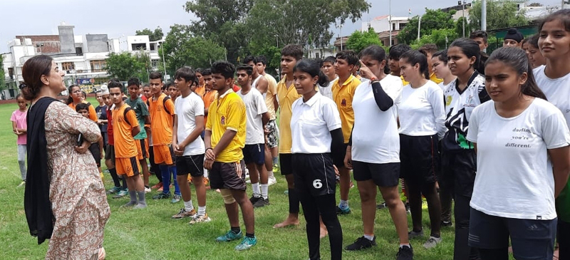 Jammu's Secretary of the Sports Council, Nuzhat Gul, talked to several of the players. "Taking part in any sports activity and physical exercise 