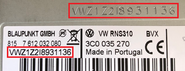 Comment récupérer un code autoradio Volkswagen Golf 5 ?