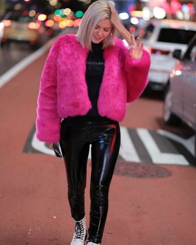 How to wear a faux fur jacket in style 22