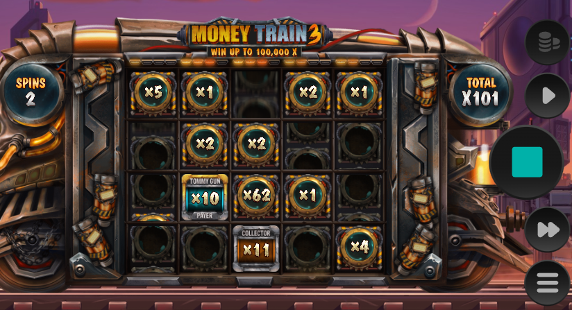 Bonusová hra Money Train 3