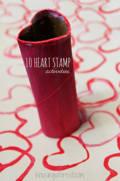 heart stamp, DIY Valentine’s Day Decorations