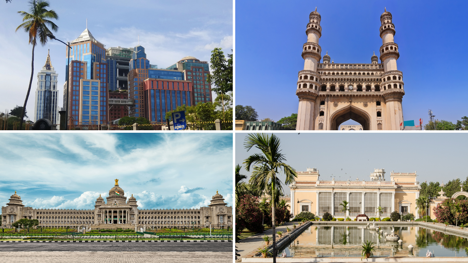Famous places to visit in Bangalore and Hyderabad