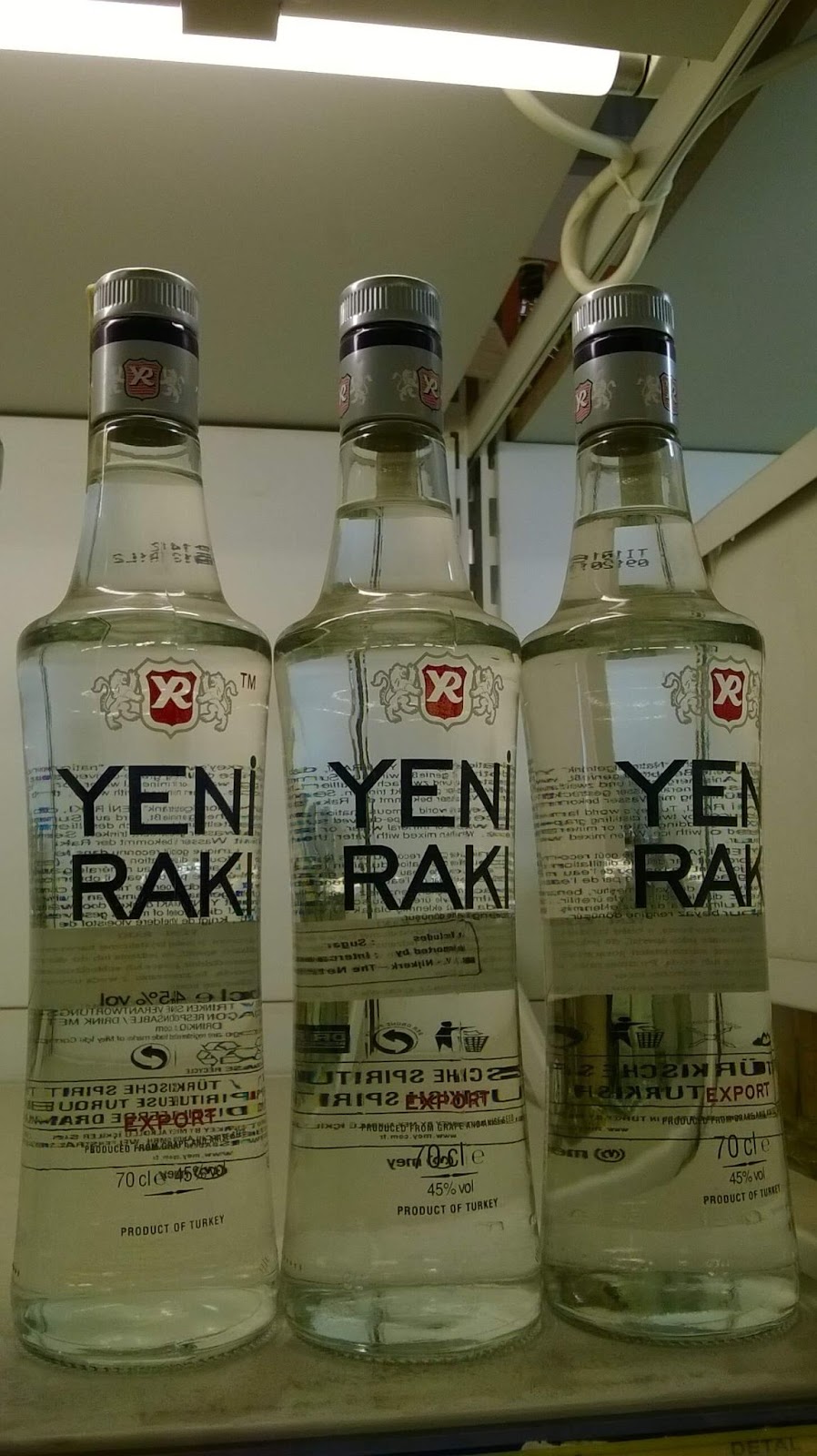 Raki, Turkish alcohol, Lions milk, Istanbul, Turkey 