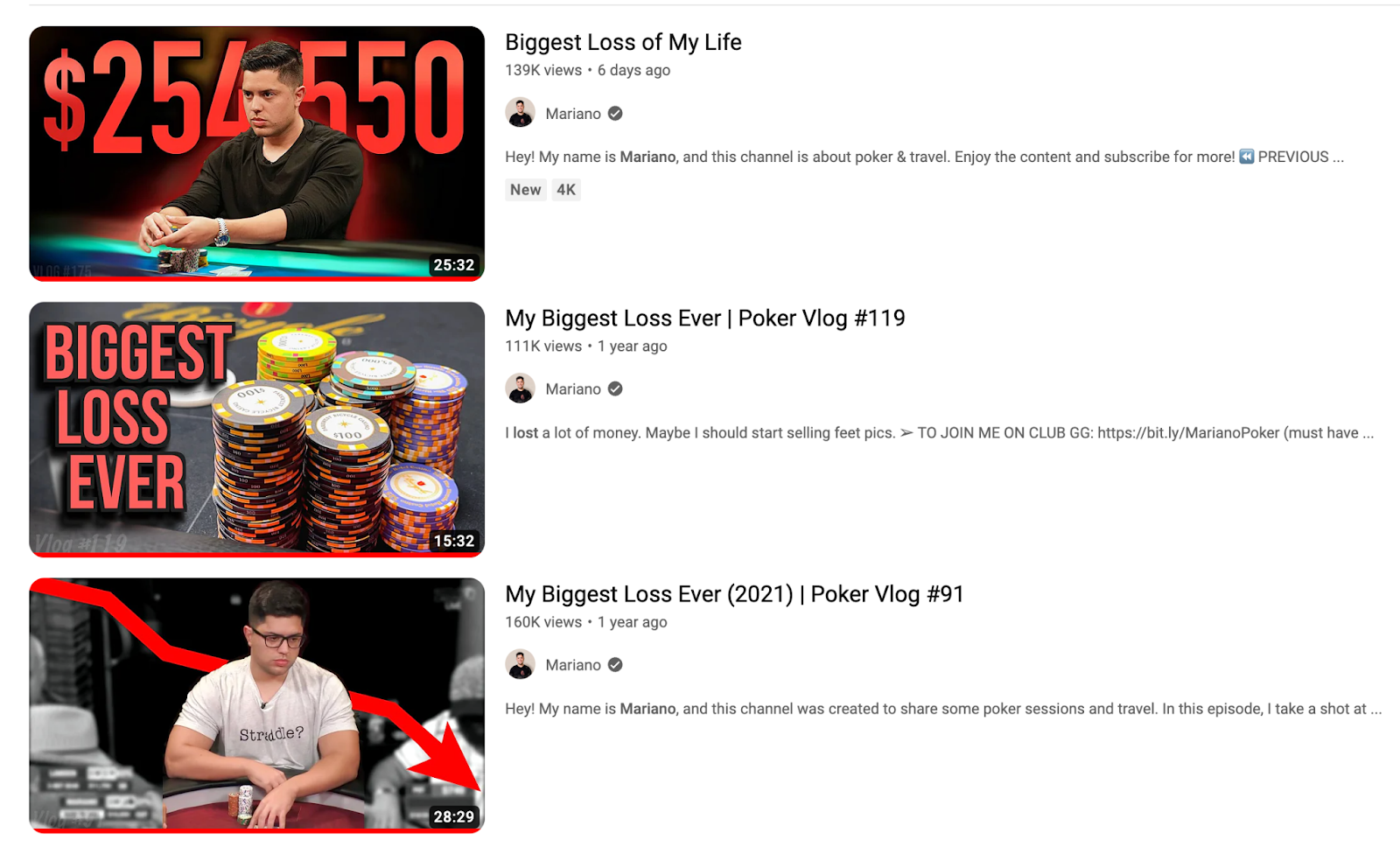Even a successful cash game poker vlogger like Mariano Gandoli suffers major bankroll losses when he moves up to higher stakes.