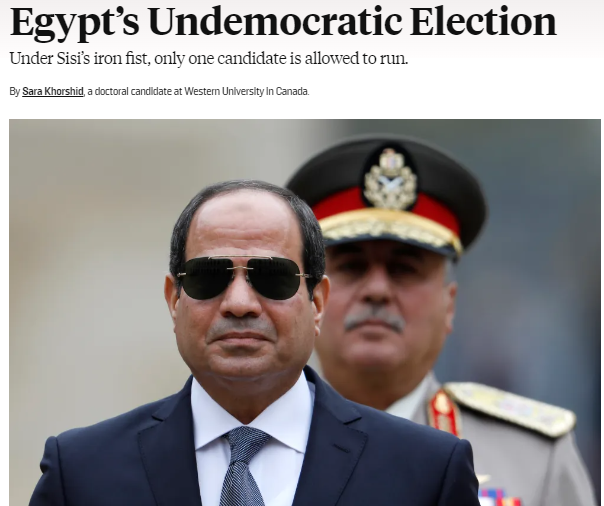 تقرير  فورين بوليسي عن انتخابات مصر 2018