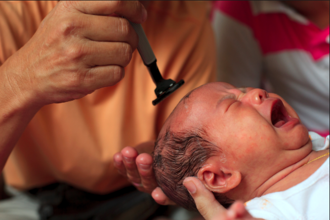 Image result for cukur kepala bayi