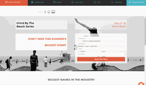 Landing page thường được sử dụng cho những chiến dịch cụ thể
