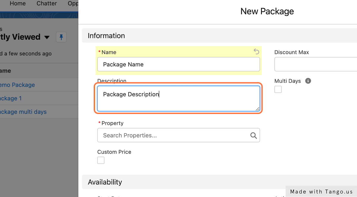 Write a package description