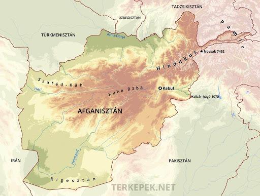 Afganisztán térképek