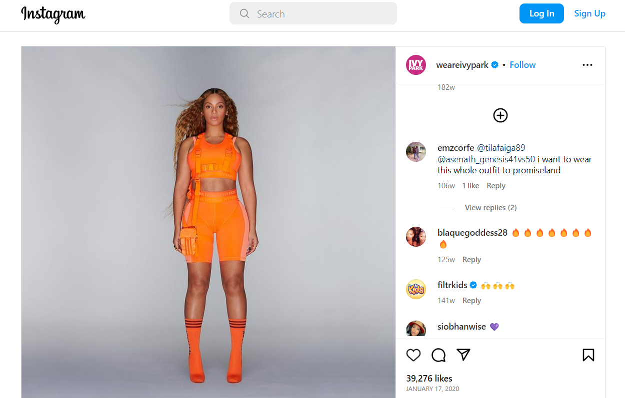 Example of a brand merchandise partnership using Beyonce as an example.