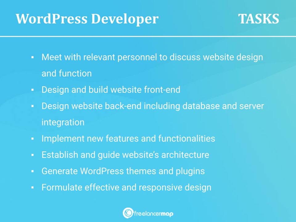 Responsibilities Of A WordPress Developer