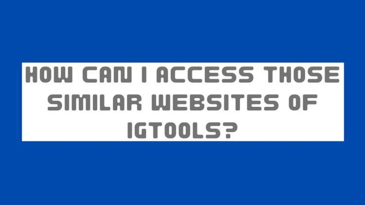 Similar Websites Like IGtools