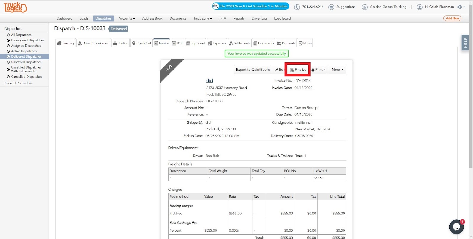 TruckLogics trucking management system