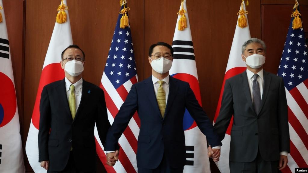 Các đặc sứ Mỹ, Hàn, Nhật họp ở Seoul hôm 3/6 về hạt nhân của Triều Tiên.