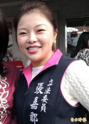 國民黨立委張嘉郡。（資料照，記者廖淑玲攝）