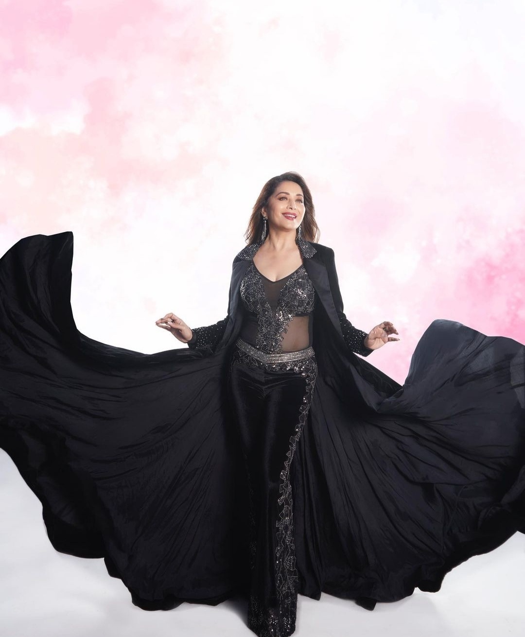 1080px x 1311px - Madhuri Dixit wows in black ensemble for her music video
