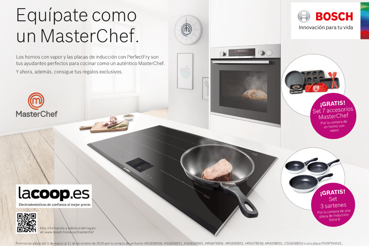 Promoción Hornos de Vapor y placas PerfectFry de Bosch