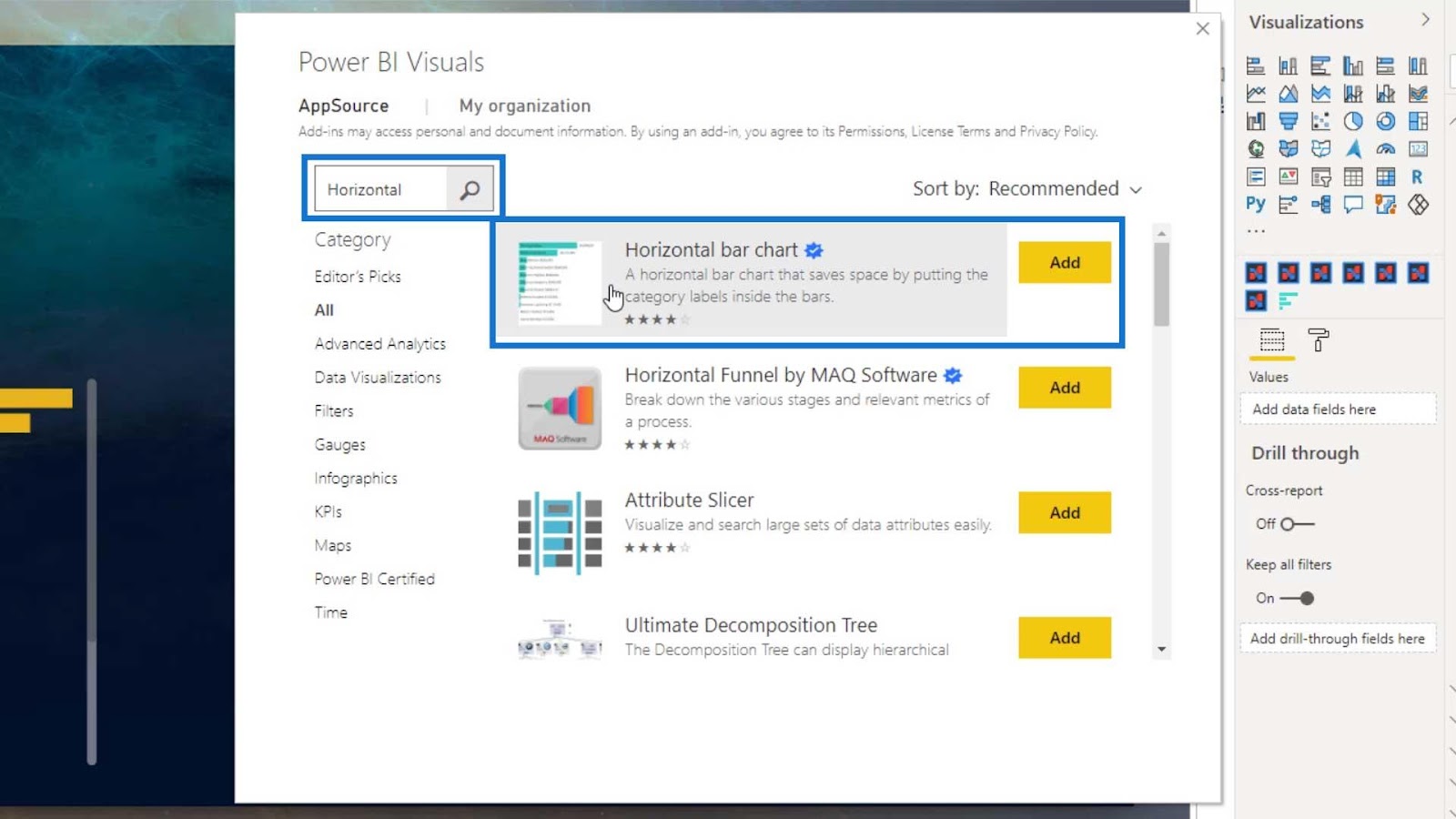 Custom Bar Chart in Power BI