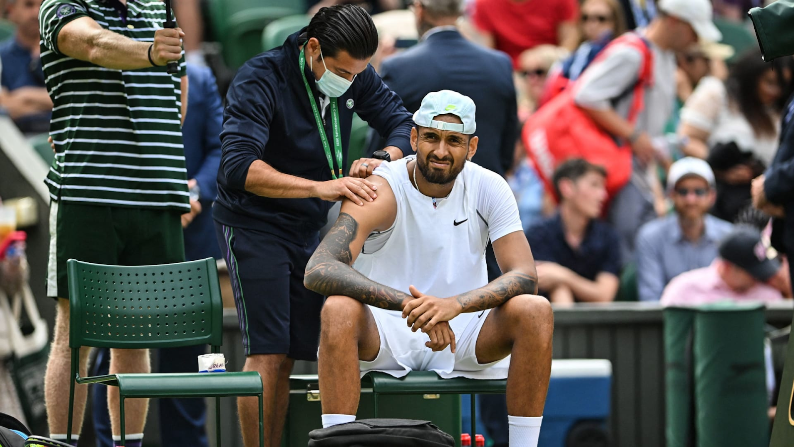 DON NAKASHIMA FOR FIRST MAJOR SINGLES QUARTERFINAL BERTH SINCE 2015. The Australian pushed through the 20-year-old and a right shoulder injury