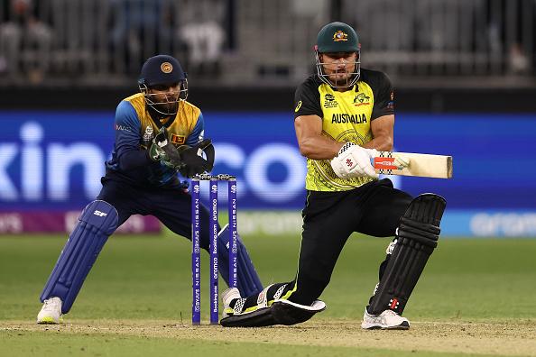 Marcus Stoinis scored an unbeaten 59 off 18 deliveries against Sri Lanka