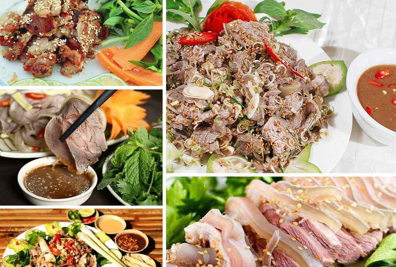 Ninh Binh mountain goat is cooked in many special recipes